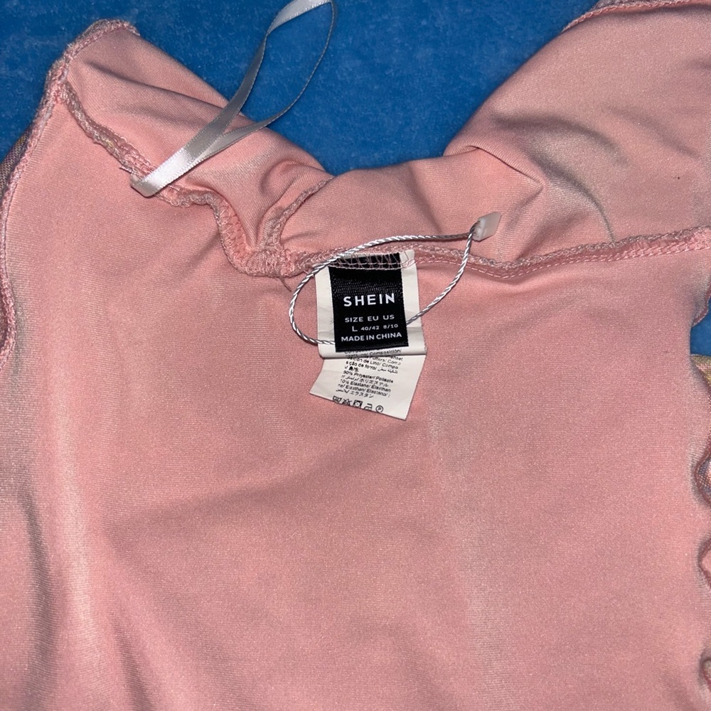 SHEIN Pink Ruffled Top - Picture 3 of 3